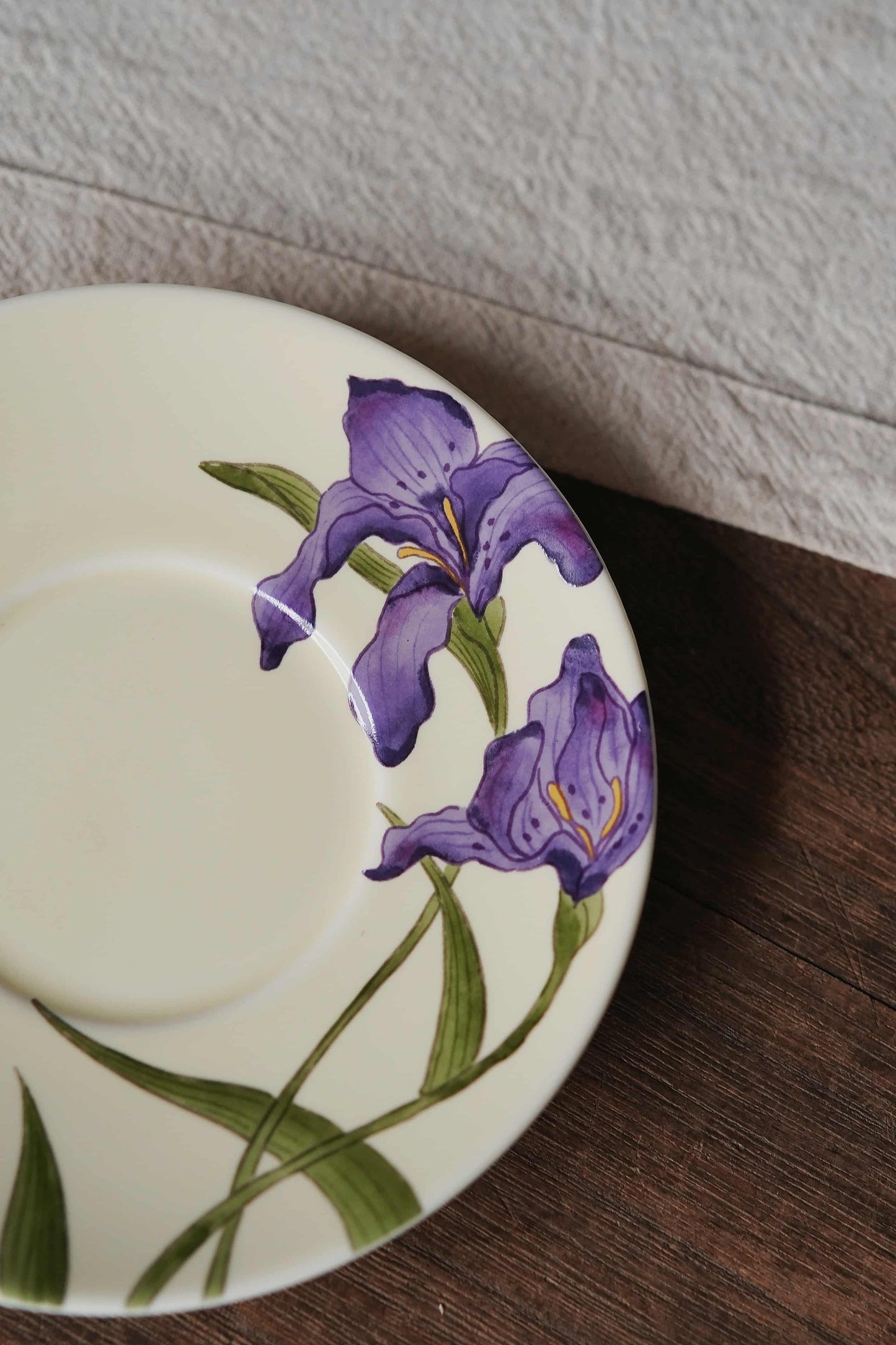 Iris Floral Cup & Saucer