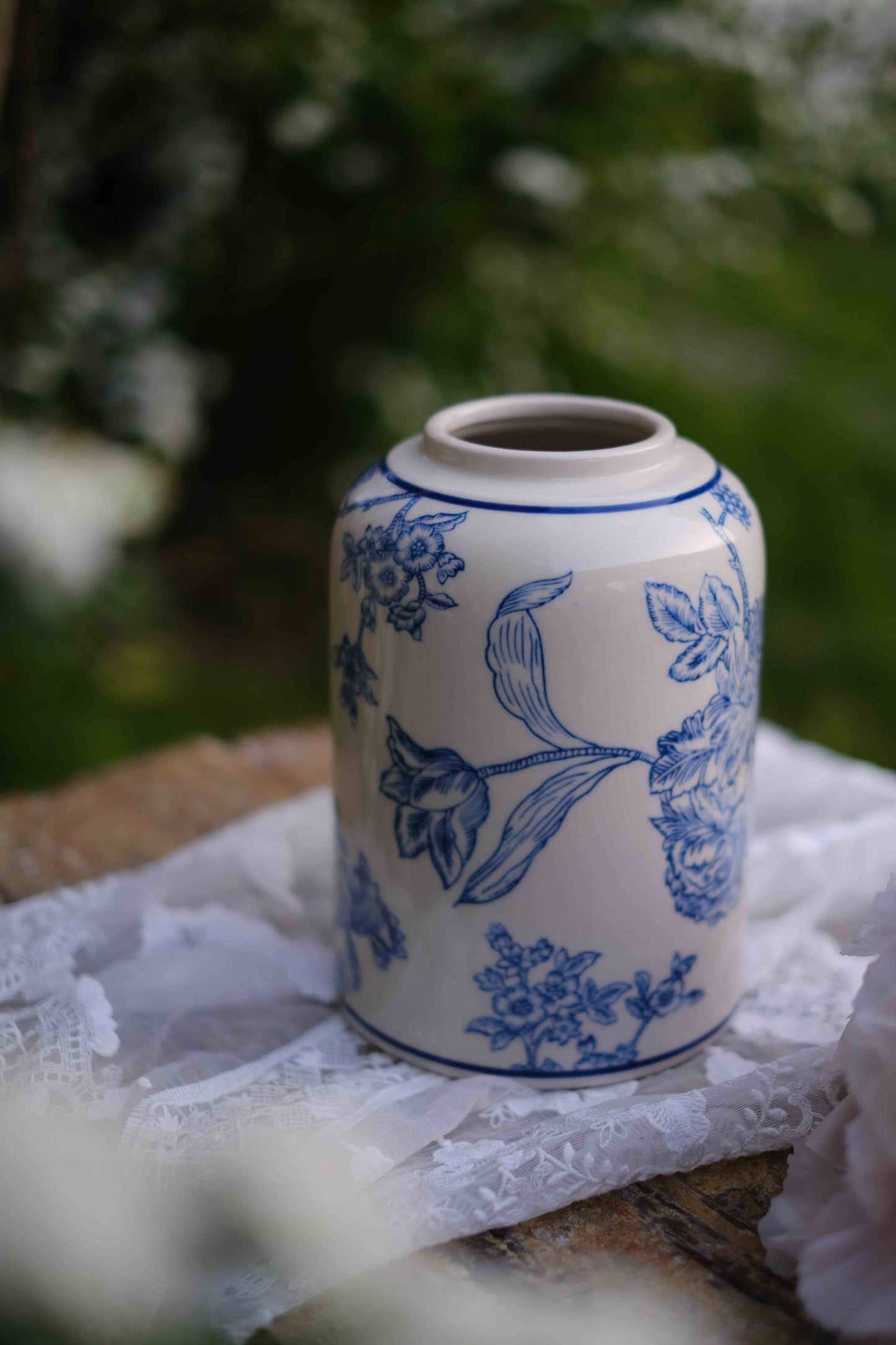 Flourishing Blooms Ceramic Vase