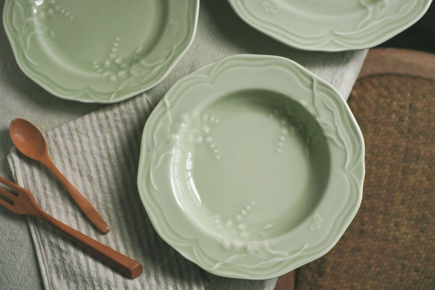 Vintage Embossed Lily of the Valley Collection