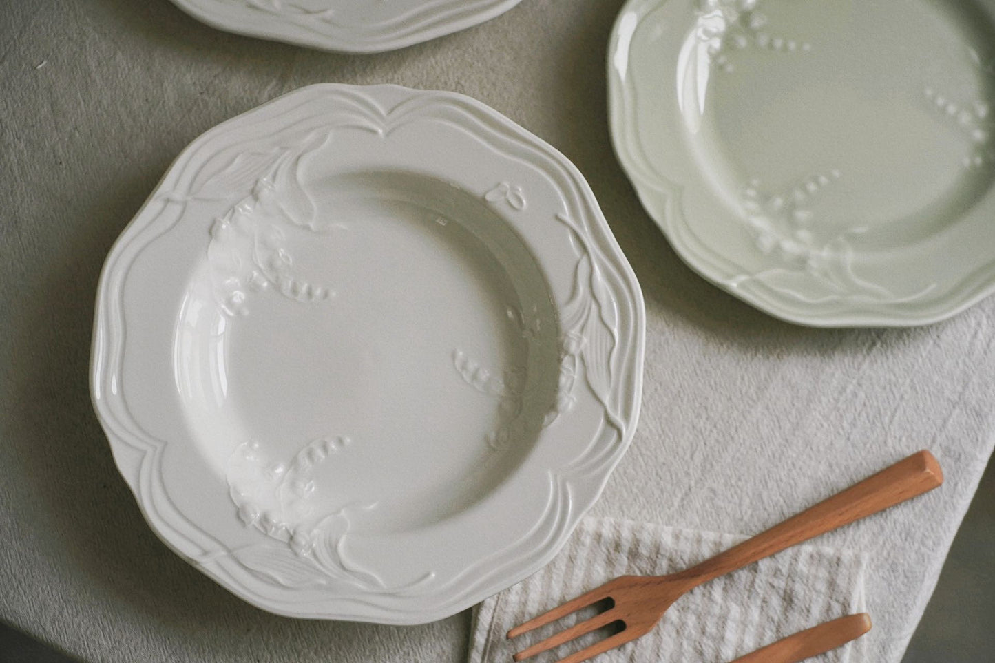 Vintage Embossed Lily of the Valley Collection